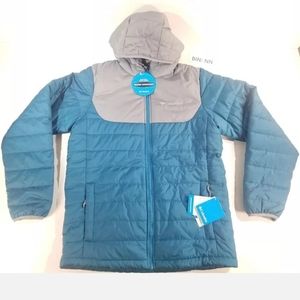 Columbia horstman Glacier II Hooded Men's Puffer Jacket Deep Water Size S